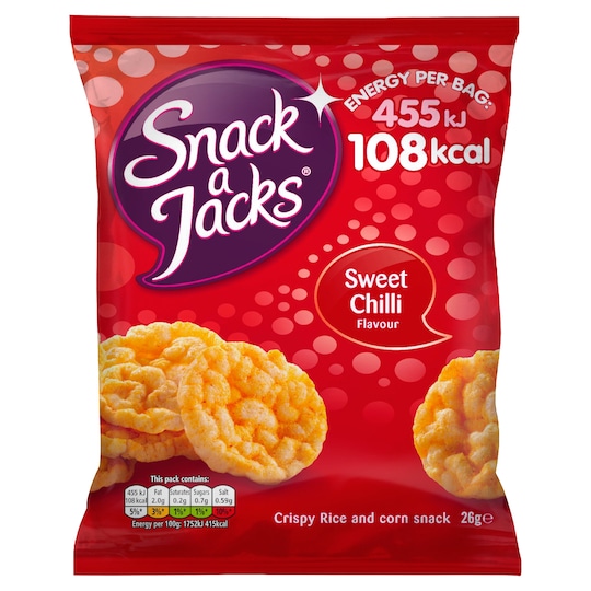 Snack A Jacks Sweet Chilli 26G Tesco Groceries