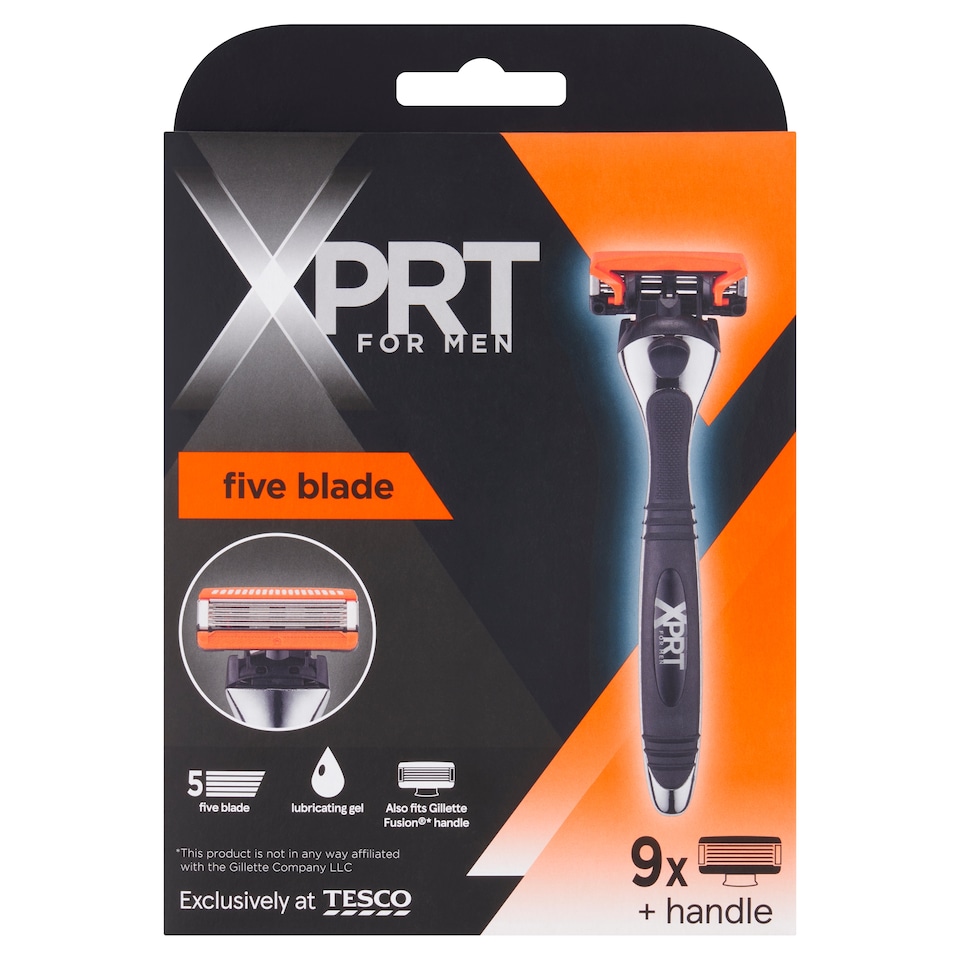 Xprt. For Men Five Blade Razor Plus 9 Blades