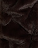 image 2 of F&F Faux Fur Oversized Scarf in Brown