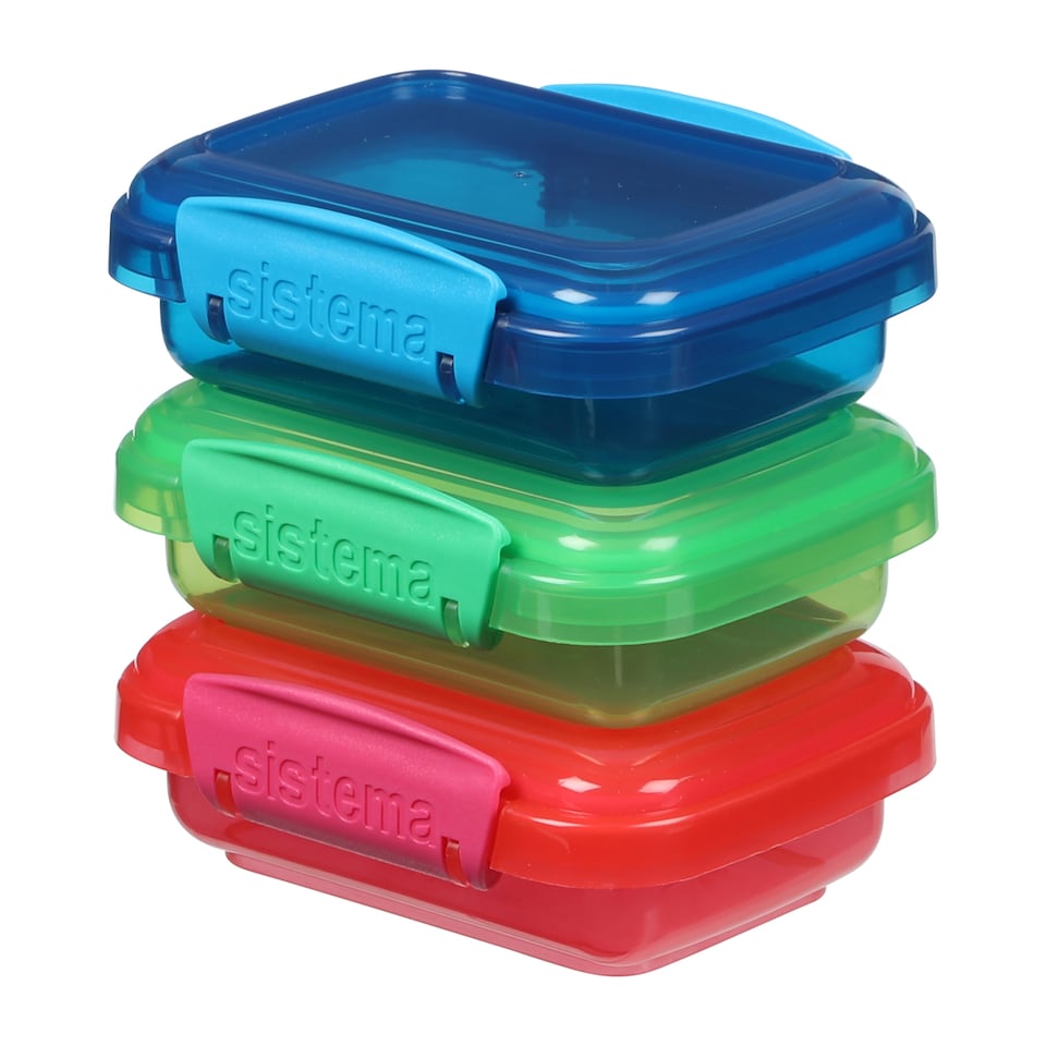 image 1 of Sistema Rectangular Lunch Boxes 3 Pack