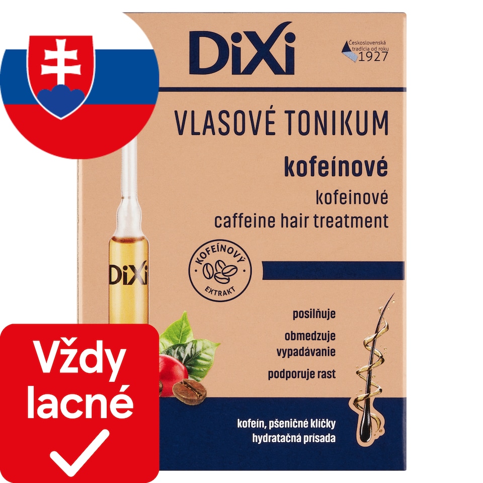 obrázok 1 z Dixi Kofeínové vlasové tonikum v ampulkách 7 x 10 ml