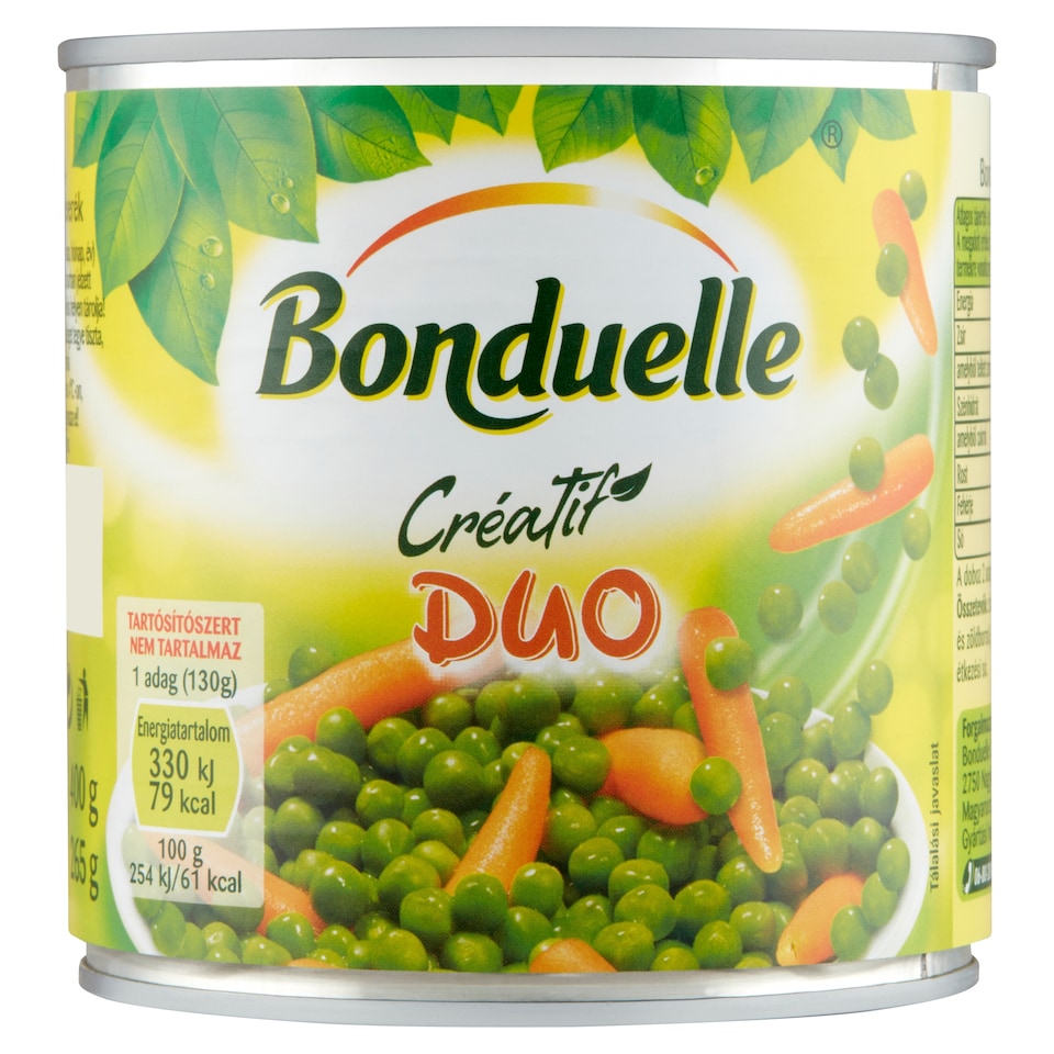 Bonduelle Créatif Duo zöldborsó-bébirépa keverék 400 g  1. kép