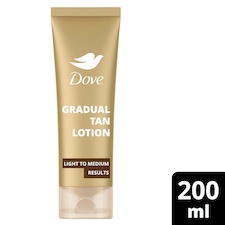 Dove Summer Revived Sunless Tan Gradual Tan Lotion Light to Medium 200Ml