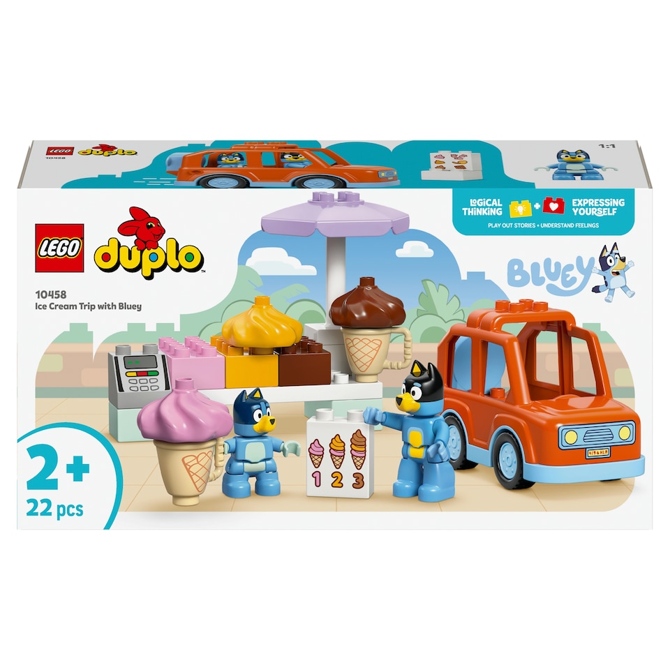 Obrázek 1 pro produkt LEGO DUPLO 10458 Bluey a výlet na zmrzlinu