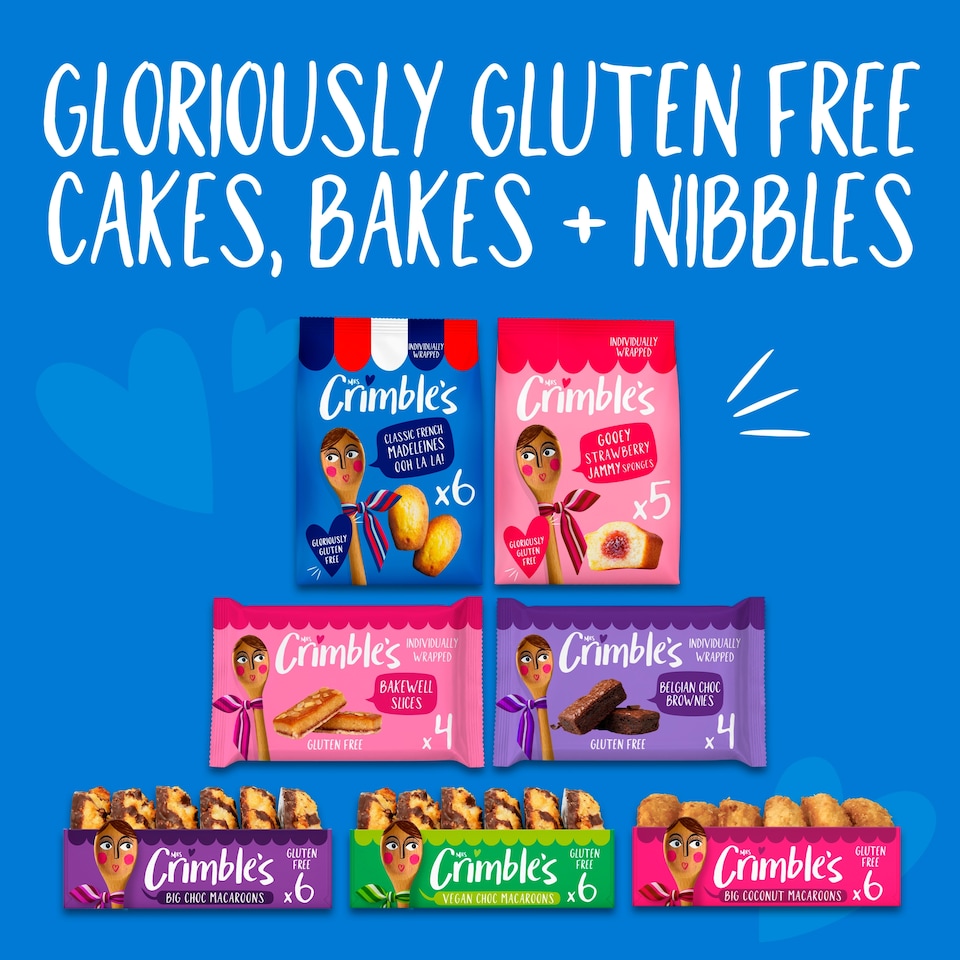 image 1 of Mrs Crimble's Classic French Madeleines - Gluten Free Sponge Cakes 180g