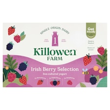 Killowen Farm Whole Milk Yogurts Berry Selection 6X125g