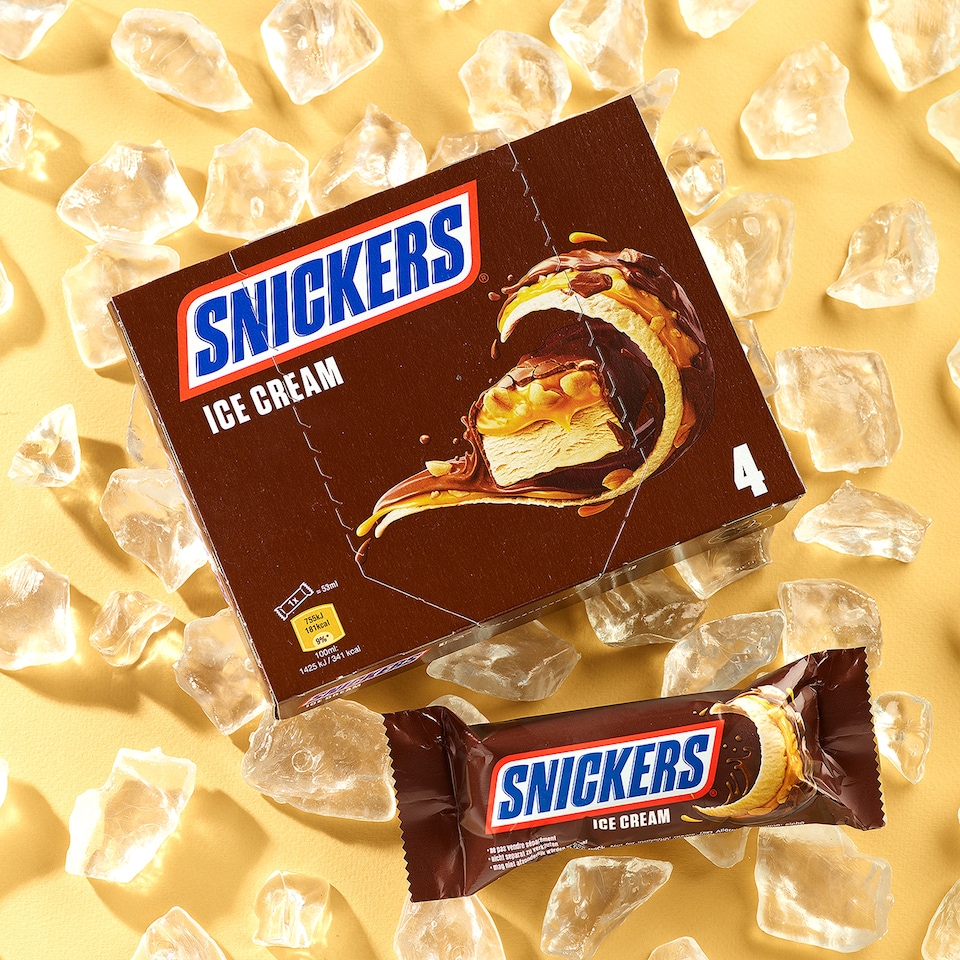 image 1 of Snickers Ice Cream 4 x 50.3 ml