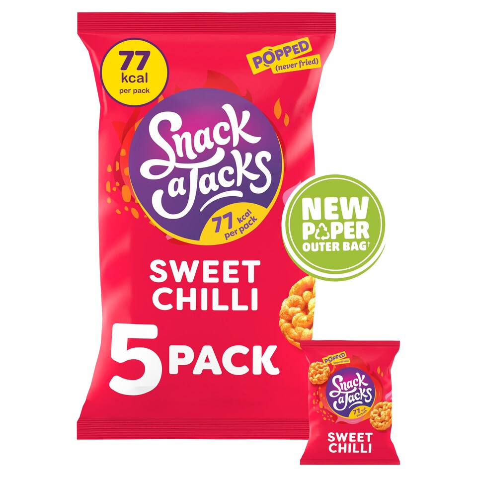 image 1 of Snack A Jacks Sweet Chilli 5X19g