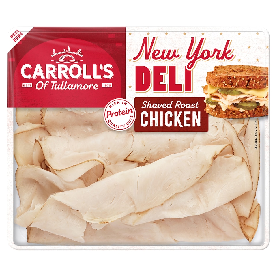 Carroll's Deli Shaved Roast Chicken 90G