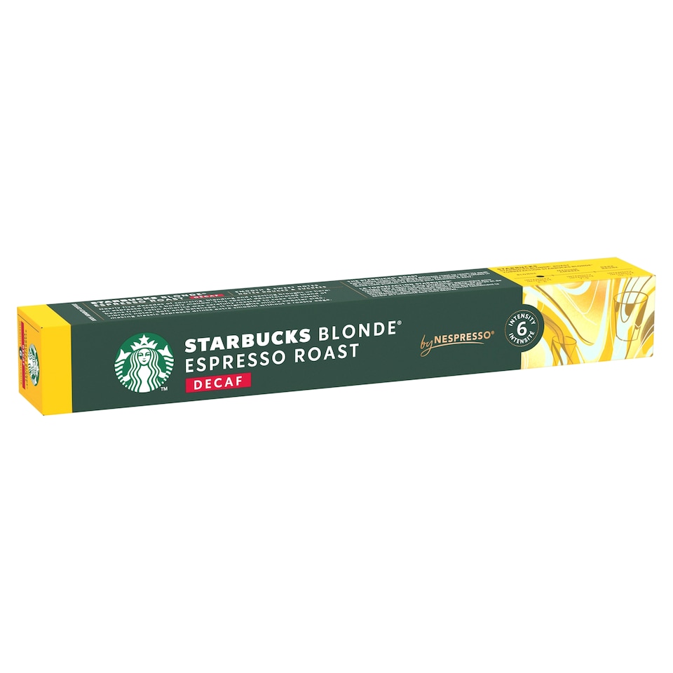 image 1 of STARBUCKS BLONDE ESPRESSO ROAST DECAF 10 pods 55G