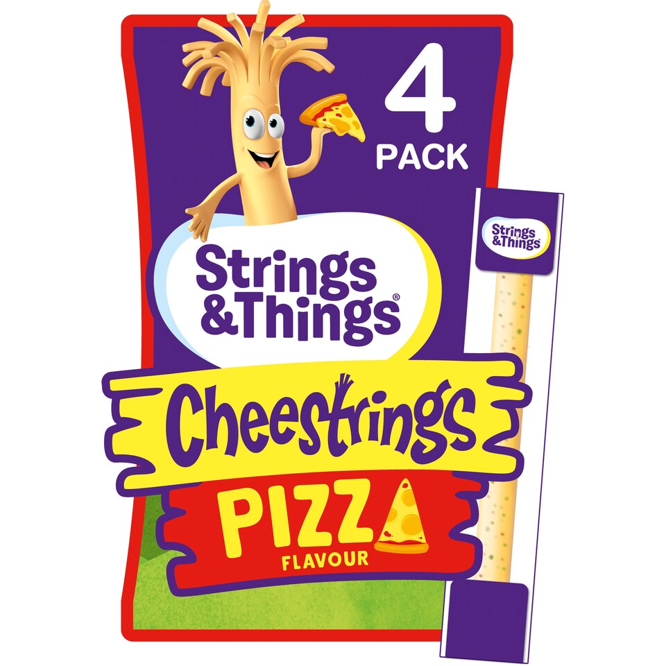 image 1 of Strings & Things Cheestrings Pizza 4 Pack 80G