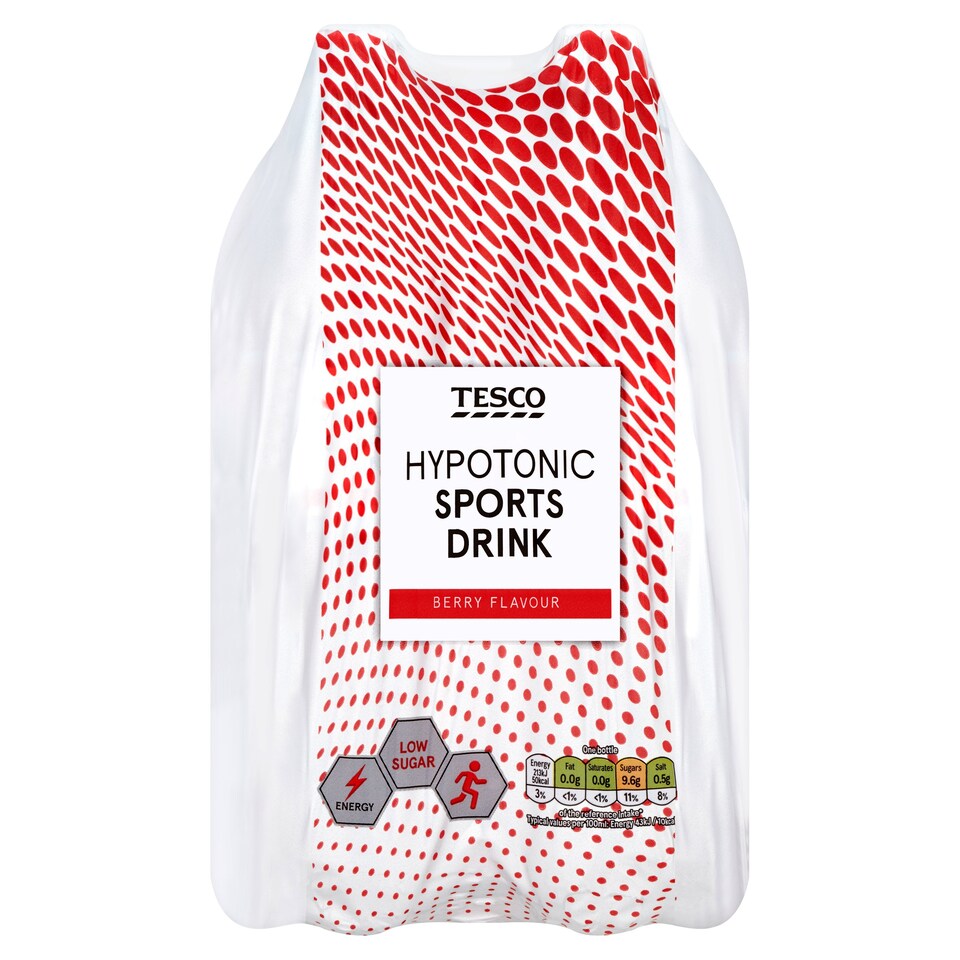 Tesco Hypotonic Sports Drink Berry 4X500ml