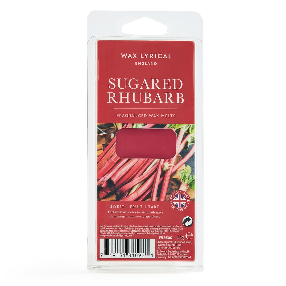 Wax Lyrical Sugared Rhubarb Wax Melt 55g