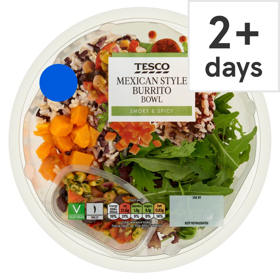 Tesco Mexican Style Burrito Bowl 265g