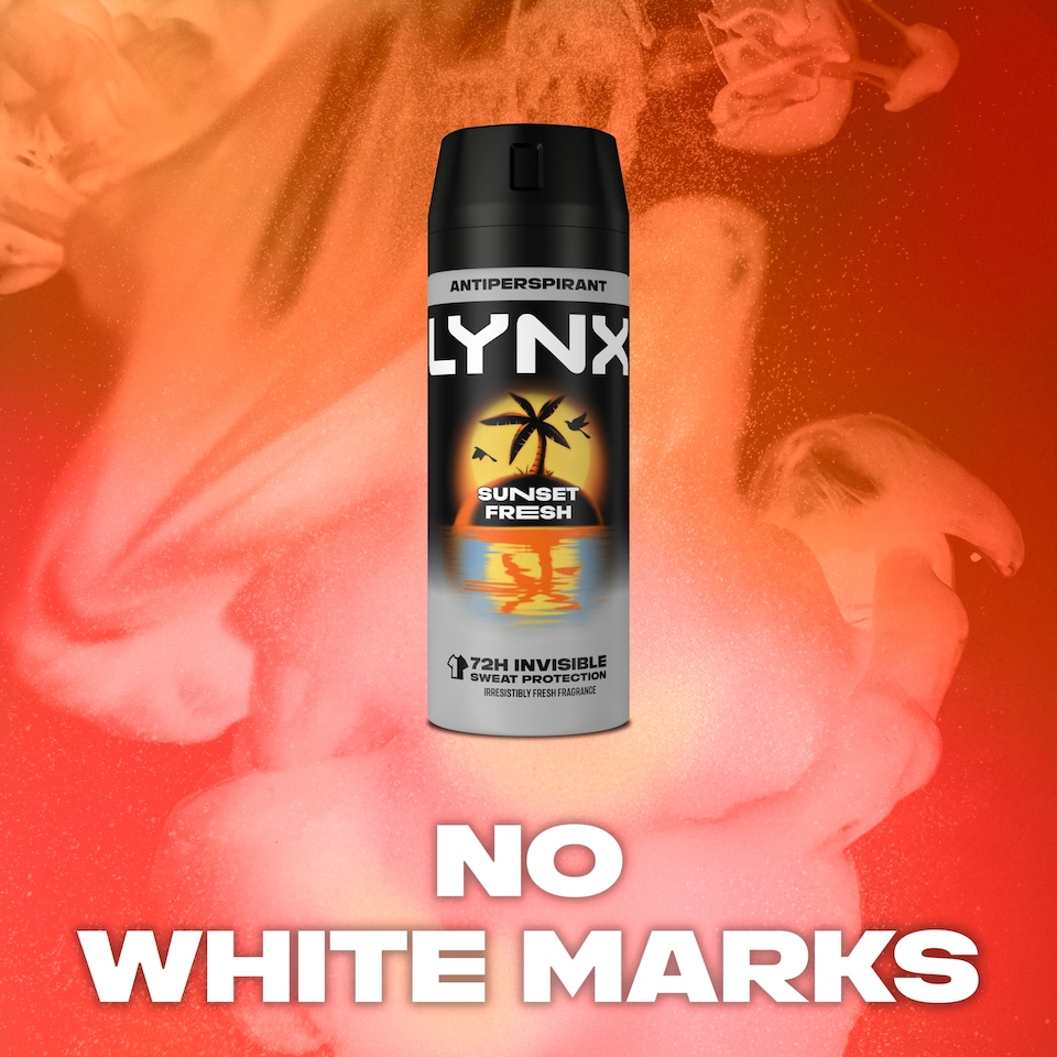image 1 of Lynx Antiperspirant Deodorant Aerosol Sunset Fresh 150ml 