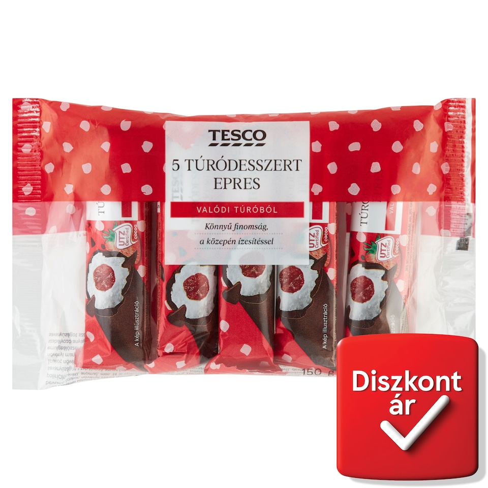 Tesco epres túródesszert 5 x 30 g (150 g)