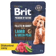 Brit Premium by Nature Lamb & Green Peas kompletné prémiové mokré krmivo pre dospelých psov 85 g