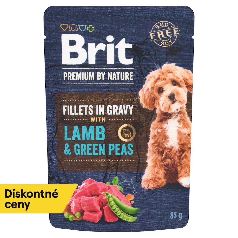 obrázok 1 z Brit Premium by Nature Lamb & Green Peas kompletné prémiové mokré krmivo pre dospelých psov 85 g