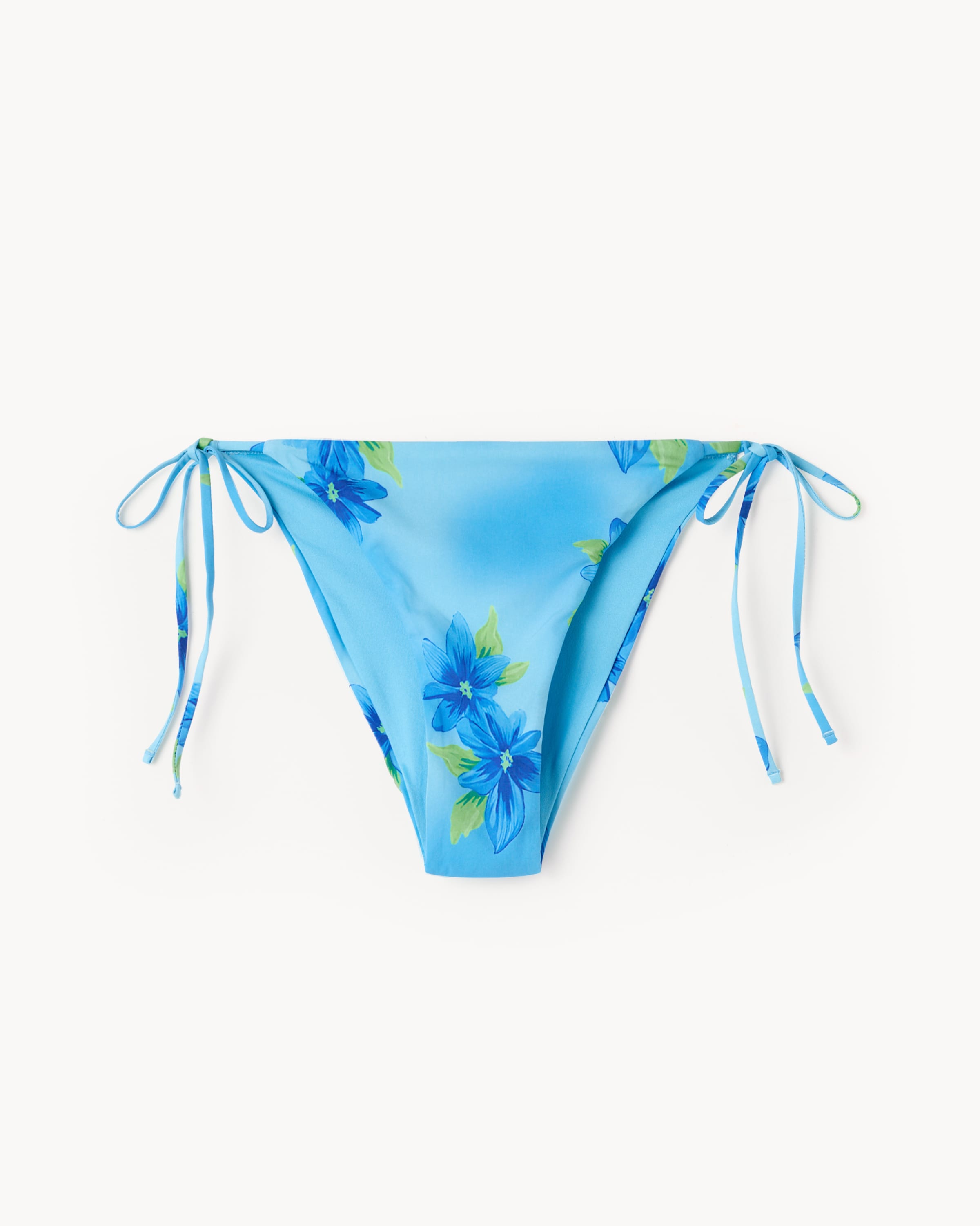 OH ME OH MY Floral Tie Side Bikini Bottoms in Blue