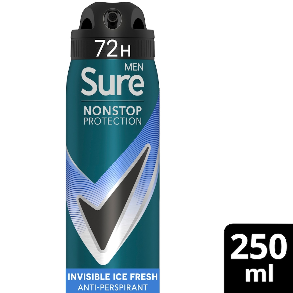 image 1 of Sure Men Invisible Ice Fresh 72h Nonstop Protection Antiperspirant Deodorant 250ml