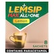 image 1 of Lemsip Max All in One Lemon Sachets Paracetamol Cold Flu 8 Pack