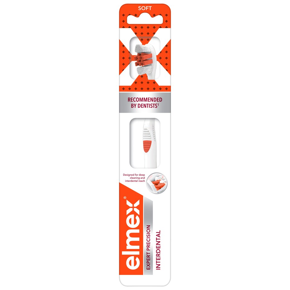 image 1 of elmex Interdental Expert Precision Manual Toothbrush