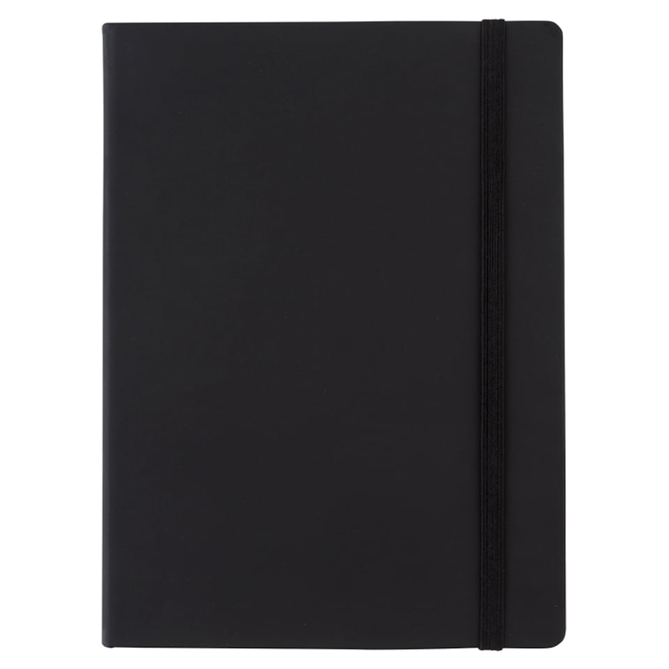 Tesco Soft Cover B5 Notebook Black 96 Sheets