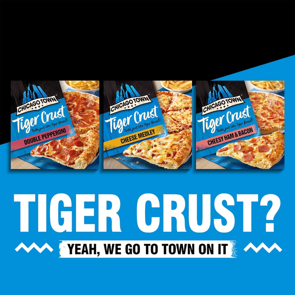 image 1 of Chicago Town Tiger Crust Garlic Bread Chsey Pizza 258G