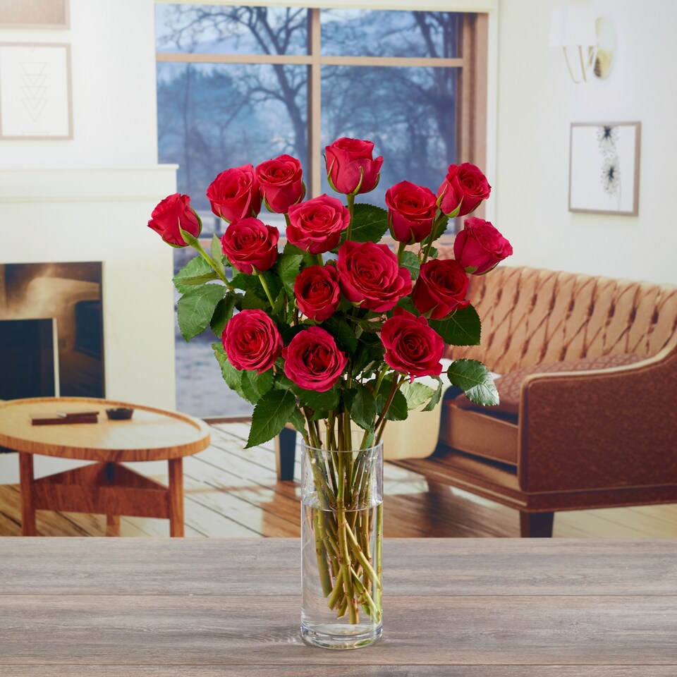 image 1 of Tesco Pink Roses Flowers Bouquet
