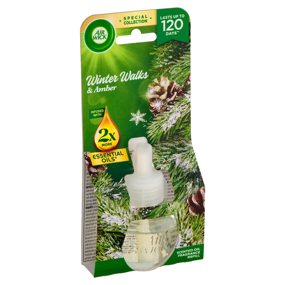 image 1 of Air Wick Winter Walks & Amber Scented Oil Fragrance Refill 19ml