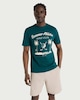 image 2 of F&F Pure Cotton Summer Athletes Golf Club Slogan T-Shirt in Green