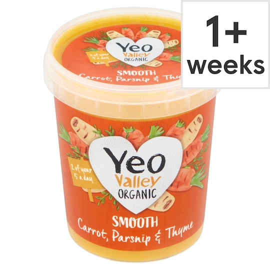 Yeo Valley Organic Carrot Parsnip Thyme Soup 400G Tesco Groceries