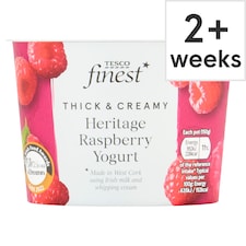 Tesco Finest Heritage Raspberry Yogurt 150g