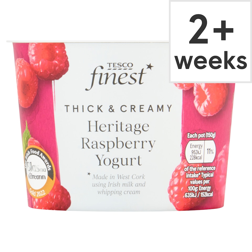 Tesco Finest Heritage Raspberry Yogurt 150g