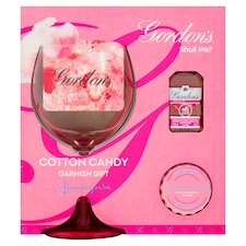 Gordon's Pink 5cl, Candy Floss Garnish and Glass