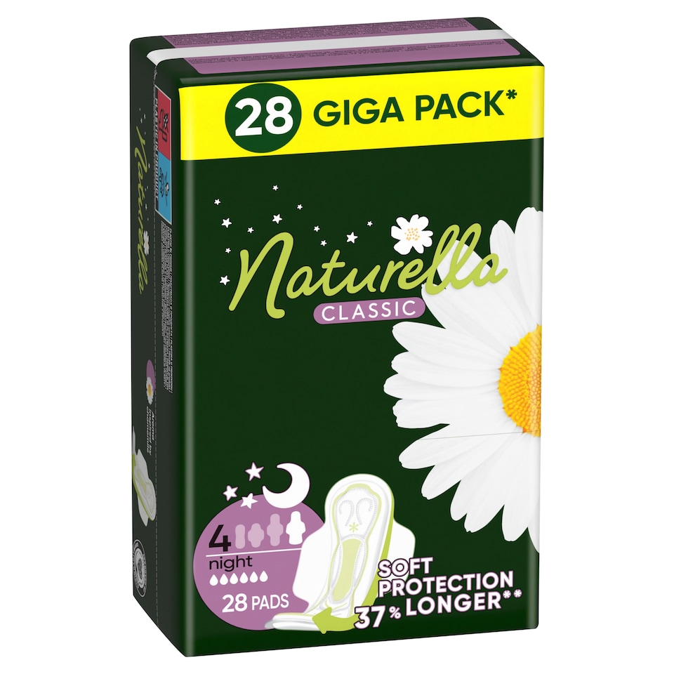 image 1 of Naturella Classic Night size 4 Pads With Wings 28