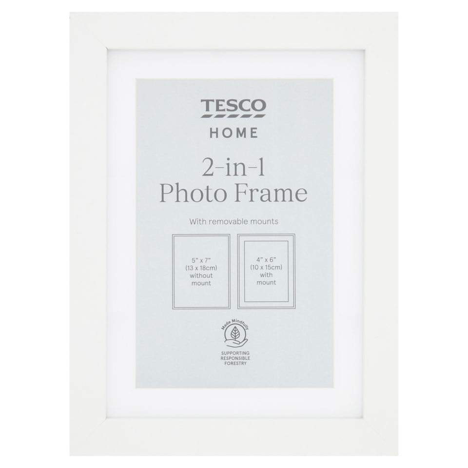 image 1 of F&F Home Photo Frame 2 in 1 White