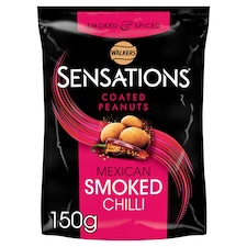Walkers Sensations Coated Peanuts Smoked Chilli Sharing Bag 150g