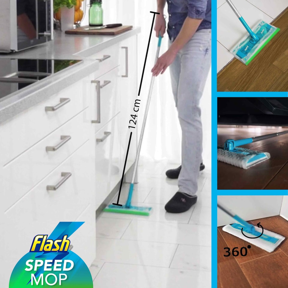 image 1 of Flash Speed Mop Starter Kit & 4 Pads