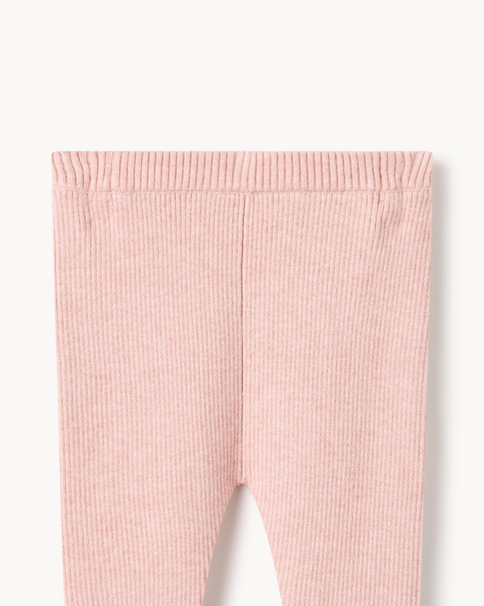 image 1 of F&F Baby Bow Jumper and Leggings Set in Pink