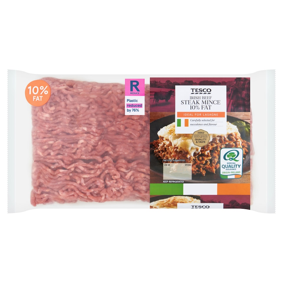 Tesco Beef Steak Mince 10% Fat 816G