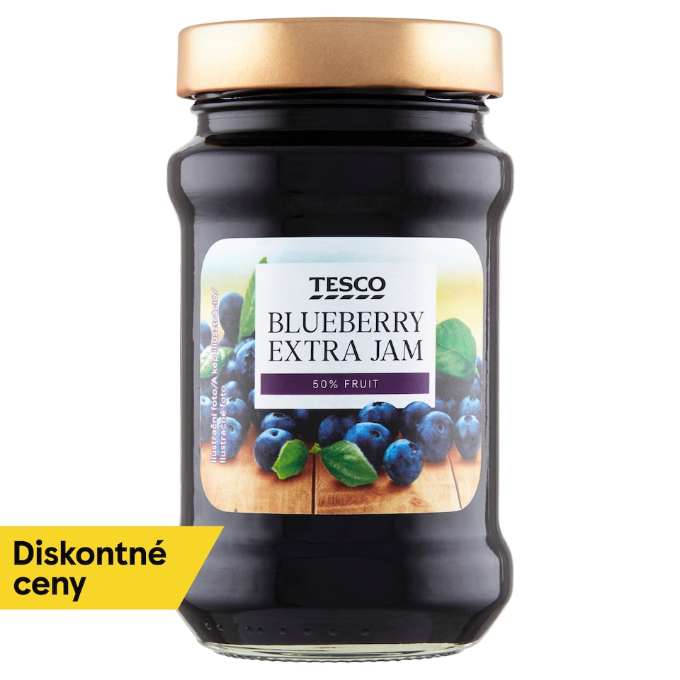 Tesco Extradžem menej sladký čučoriedkový 450 g