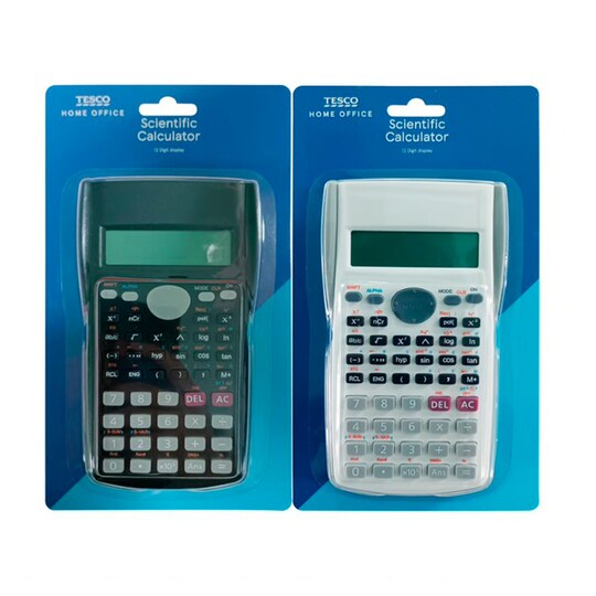 Tesco Scientific Calculator Black & White Assortment Tesco Groceries