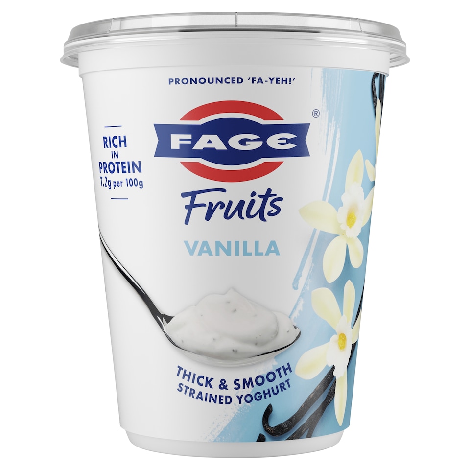 FAGE FRUITS VANILLA Greek Yoghurt 380g
