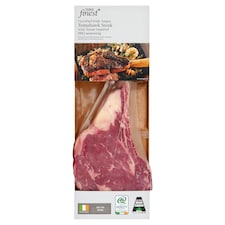 Tesco Finest Certified Irish Angus Tomahawk Steak With Texan Inspired BBQ Seasoning 745g