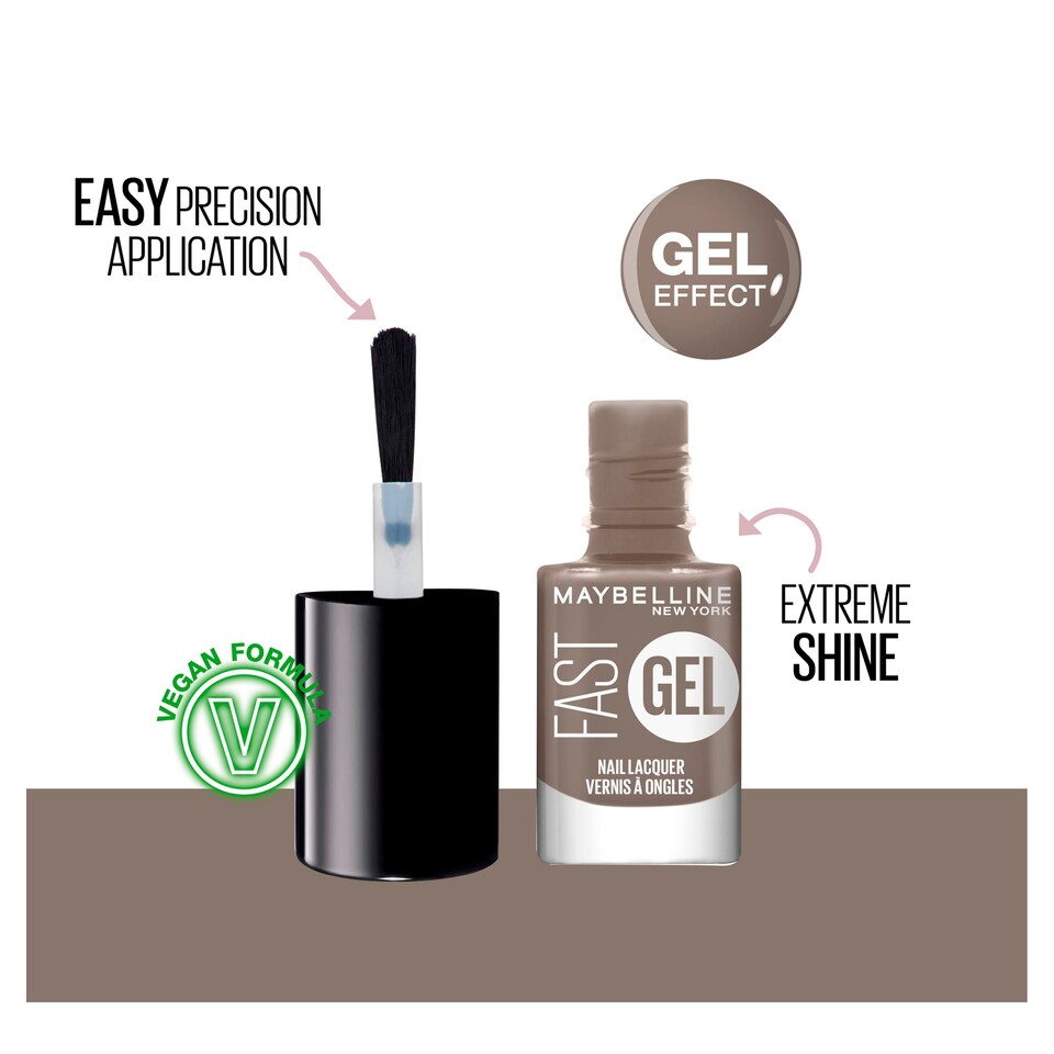 image 1 of Maybelline Fast Gel Nail Lacquer Sinful Stone 6.7Ml