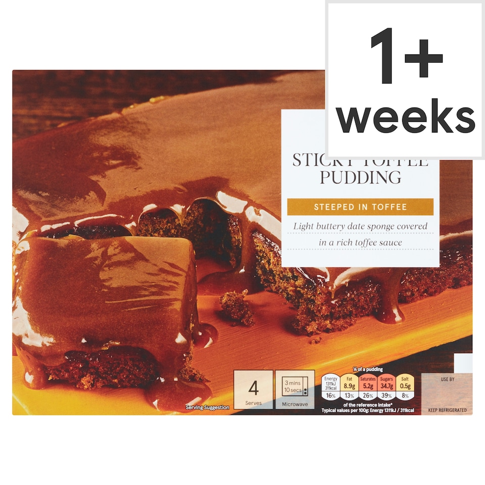 Tesco Sticky Toffee Pudding 400G