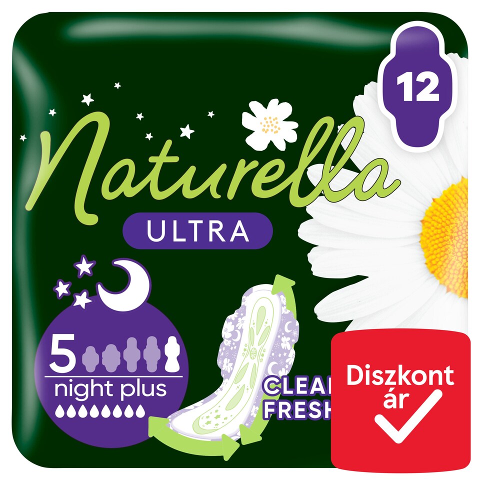image 1 of Naturella Ultra Night Plus size 5 Pads With Wings 12