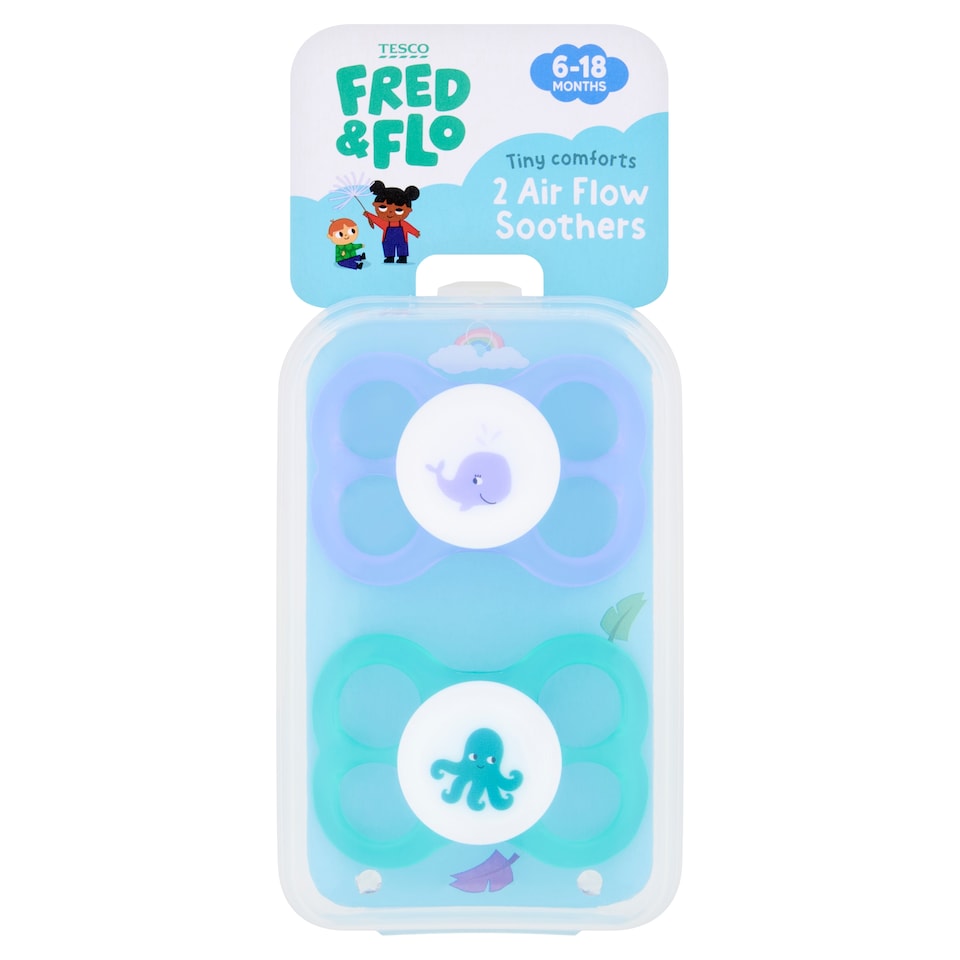 Fred & Flo Air Flow Soothers 2 Pack