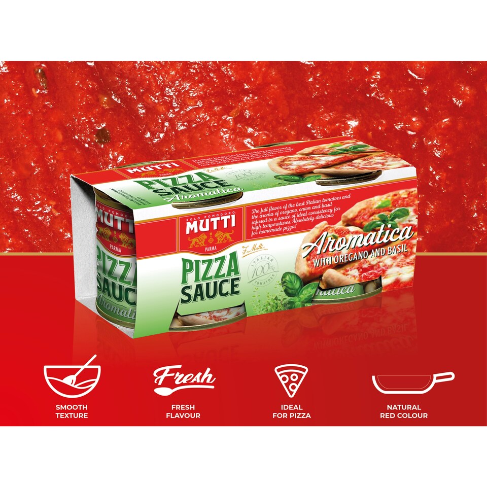 image 1 of Mutti Pizza Sauce Twin Pack 2X210g